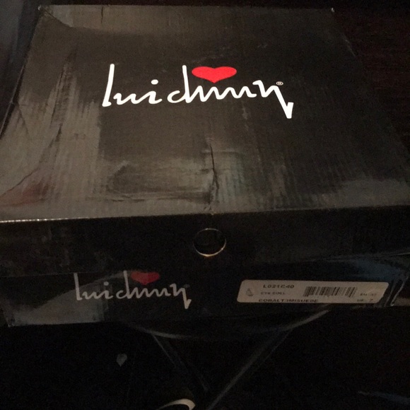 Luichiny Cobalt Blue Platform Heels - Picture 5 of 6